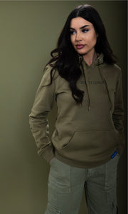 With Love Hoodie - Olive